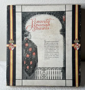 Vintage Senorita Spanish Shawls Box 1930th - Picture 1 of 11