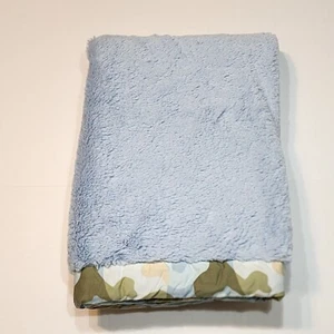 Wendy Bellissimo Azul Bebé Niño Manta Camuflaje Ribete - Imagen 1 de 4