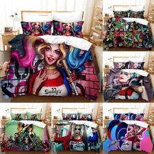Harley Quinn Soft Duvet Cover Comforter Cover&2 Pillowcases 3PCS Bedding Set