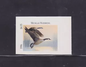 State Hunting/Fishing Revenues - MI - 1996 Duck Stamp MI-21 ($4.35) - MNH - Picture 1 of 1