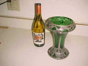 Jarrón LOETZ 9" Art Nouveau 999/1000 SUPERPOSICIÓN DE PLATA FINA - MAGNÍFICO No Perfecto - Imagen 1 de 12