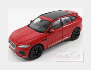 1:24 Welly Jaguar F-Pace Suv 2016 Red Black WE24070R MMC - Picture 1 of 2