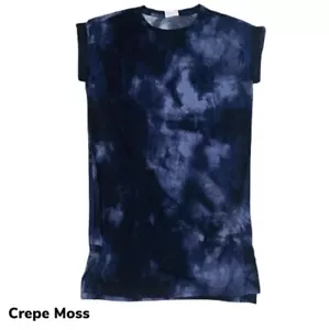 Large CHELSEA LuLaRoe T-Shirt-Kleid ~ MARINEBLAU TIE DYE ~ Größen 12-14; neu mit Etikett - Bild 1 von 4