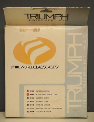 Bolsa de instrumentos Triumph TKL WORLDCLASSCASES suporte para bolsa de guitarra clássica - Imagem 1 de 4