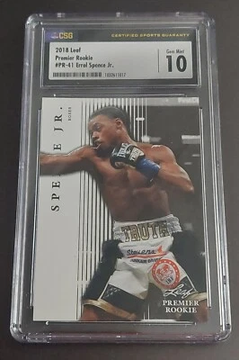 2018 Leaf Premier Rookie #PR-41 Errol Spence Jr. - Graded CSG 10 GEM MINT!!!  - Image 1 of 2