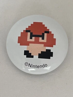 Nintendo Super Mario Bros. Goomba 1.375" (3.5 cm) Pinback Button - Image 1 of 2