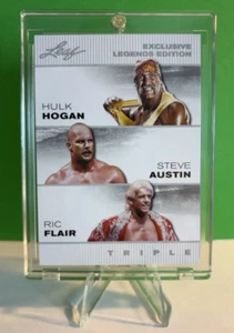 HULK HOGAN * STEVE AUSTIN * RIC FLAIR "SPECIAL RELEASE" 2024 WRESTLING CARD - Picture 1 of 2
