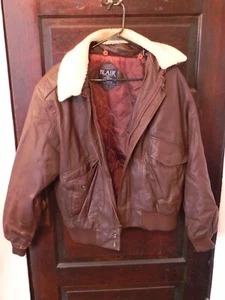 Vintage Men's Blair "New Process" Leather Flight Bomber Jacket, Size Large - Picture 1 of 6