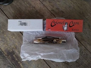 Colonel Coon Large Stockman Knife By Queen Vintage Queen Knife - Picture 1 of 18