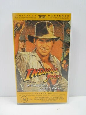 Indiana Jones Raiders of the Lost Ark Chapter 24, VHS Tape, Video, M15+, SEALED - Image 1 of 4
