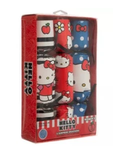 New Hello Kitty Women’s 3 Surprise Crackers W/ Crew Socks 4-10 - Picture 1 of 3