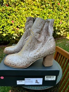 SILENT D -Brand New – Rivera Pale Pink Rain - leather ankle Boots with zip/38 - Picture 1 of 11