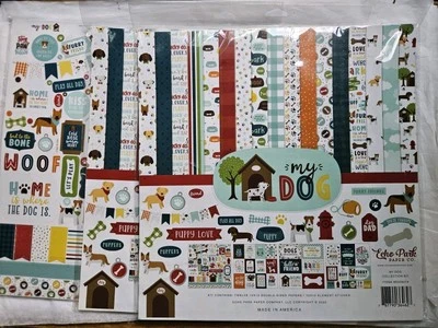 New Set Pack 3X - Echo Park Paper Co 12" x 12" MY DOG collection kit MD226016 - Image 1 of 4
