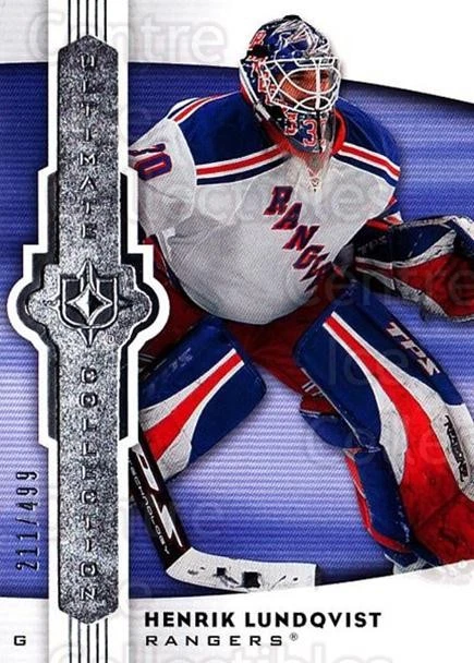 2007-08 UD Ultimate Collection #28 Henrik Lundqvist - Image 1 of 1