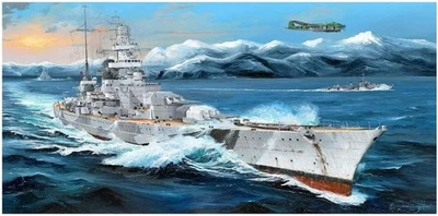 Schlachtschiff Scharnhorst mit Holzdeck, usw. , Maßstab 1:200, Trumpeter 03715 - Bild 1 von 4