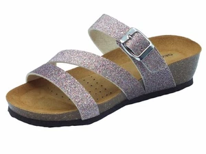 Geox D551AA Sthellae Multicolor Sandali zeppa bassa per Donna in glitter - Imagen 1 de 3