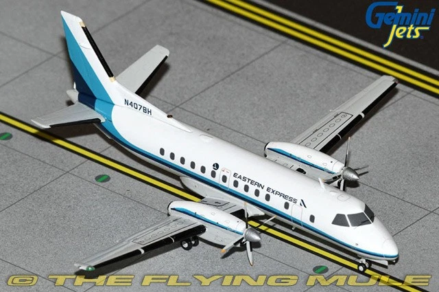GeminiJets 1:200 SAAB 340A Bar Harbor Airlines N407BH - Image 1 of 1