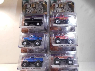 GreenLight "King of Crunch" - Série 2 - 1:64 - Lote de 6 - Diecast - Novo no cartão - Imagem 1 de 4