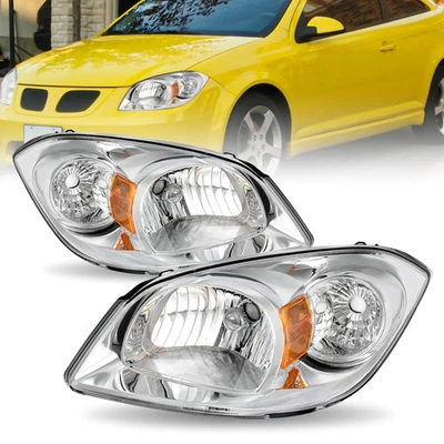 For 2005-2010 Chevy Cobalt 07-10 Pontiac G5 Headlights Headlamps Left & Right - Image 1 of 4