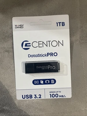 Centon DataStick Pro 1TB USB 3.2 Type A Flash Drive Black BRAND NEW - Image 1 of 2