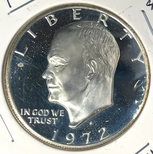 1972 S PROOF EISENHOWER DOLLAR 40% SILVER, 40% SILVER!!! N211 - Picture 1 of 2