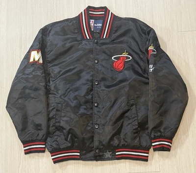 Vintage Y2K JH Designs Miami Heat Bomber Jacket Large Jeff Hamilton NBA Herro - Image 1 of 4