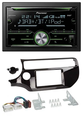 Pioneer Bluetooth MP3 DAB 2DIN USB CD Autoradio für Kia Rio UB ab 15 piano-schwa - Bild 1 von 4