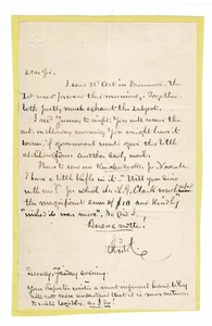 ABOLITIONIST Journalist CHARLES TABER CONGDON 1860 AUTOGRAMMBRIEF re. disunion - Bild 1 von 1