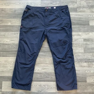 ARIAT FR M4 Relaxed DuraLight Ripstop Boot Cut Pant Men’s 46x32 Navy 10026003 - Picture 1 of 16