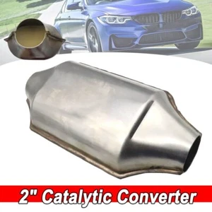 2'' SPORTS CAT Stainless Steel Universal Catalytic Converter 400 Cell High Flow - Picture 1 of 10