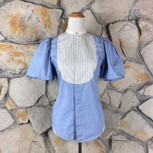 Blusa Ralph Lauren Etiqueta Azul Manga Puf Babero Frontal Azul Mistral | 8 - Imagen 1 de 4