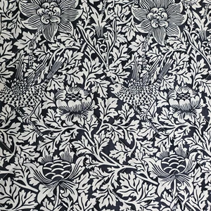 🌼Nuevo Edredón y Fundas WILLIAM MORRIS Inglaterra Cama Queen ~TINTA ANÉMONA PÁJARO Azul Marino - Imagen 1 de 9