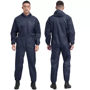 Mens Work Overalls One Piece Mechanics Workwear Coverall Dungarees Suit - Picture 1 of 109