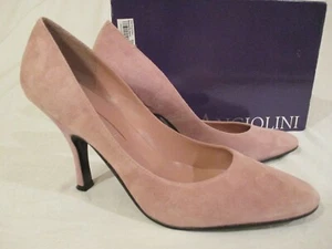 Enzo Angiolini 4" Heels Pink Suede Women's Size 8 M Eacordell Style Shoe - Picture 1 of 12