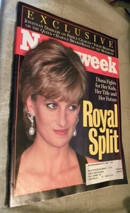 PRINCESS DIANA & PRINCE CHARLES ROYAL SPLIT NEWSWEEK MAGAZINE MARCH 11, 1996 - Bild 1 von 2