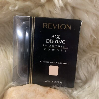 VINTAGE Revlon Age Defying Smoothing Powder Natural Beige/Cool Beige ***NOS*** - Image 1 of 4