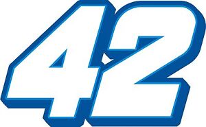 NEW FOR 2019 #42 Kyle Larson Racing Sticker Decal - Sm thru XL - various colors