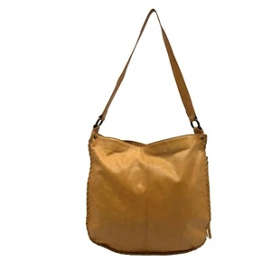 Hobo Butterscotch Leather Whipstitch Shoulder Bag - Picture 1 of 11