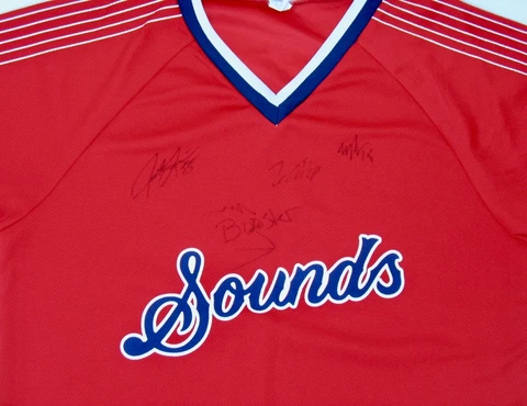 Nashville Sounds Jersey Signed Youth XL Adult S shirt autograph Baseball team TN Cover