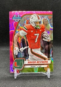 2024 BOWMAN U CHROME #187 XAVIER RESTREPO PINK LAVA REFRACTOR MIAMI - Picture 1 of 2