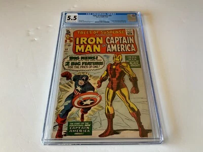 TALES OF SUSPENSE 59 CGC 5.5 CAPTAIN AMERICA BLACK KNIGHT MARVEL COMICS 1964 - Image 1 of 4