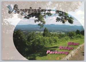 Postcard Afton Overlook Blue Ridge Parkway, Virginia Milepost I, Elevation 1895' - Picture 1 of 2