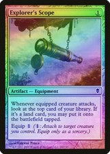Explorer's Scope FOIL Zendikar PLD Artifact Common MAGIC MTG CARD ABUGames