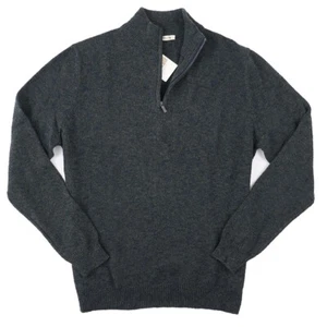 Maurizio Baldassari F/W 24-25 Mélange Knit Wool-Cotton Half-Zip Sweater S NWT - Picture 1 of 7