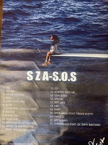 Canvas Poster 23”x16” SZA SOS - Picture 1 of 1