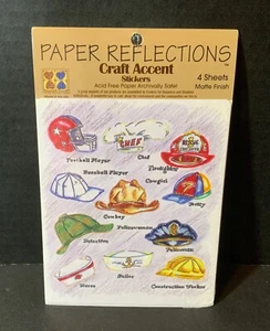 Paper Reflections Craft Accent Stickers NOS Hats DMD Industries Nurse Cowboy etc - Picture 1 of 2