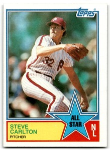 1983 Topps All-Star Steve Carlton Philadelphia Phillies #406