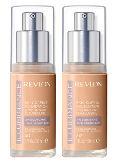 Revlon Illuminance Skin Caring Liquid Foundation Shade 317 Tan Sand 1 Fl Oz