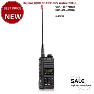 Belfone BFDX BF-TD910UV UHF VHF Radio 5W 3773CH DMR Radio Walkie Talkie tp1 - Picture 1 of 5
