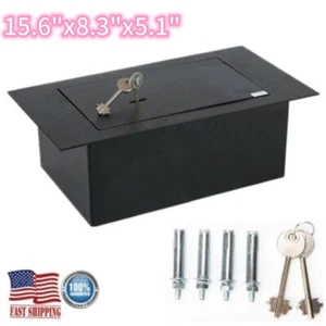 Lockable Floor Safe Box Wall Hidden Security Box For Office Hotel House Business - Picture 1 of 11